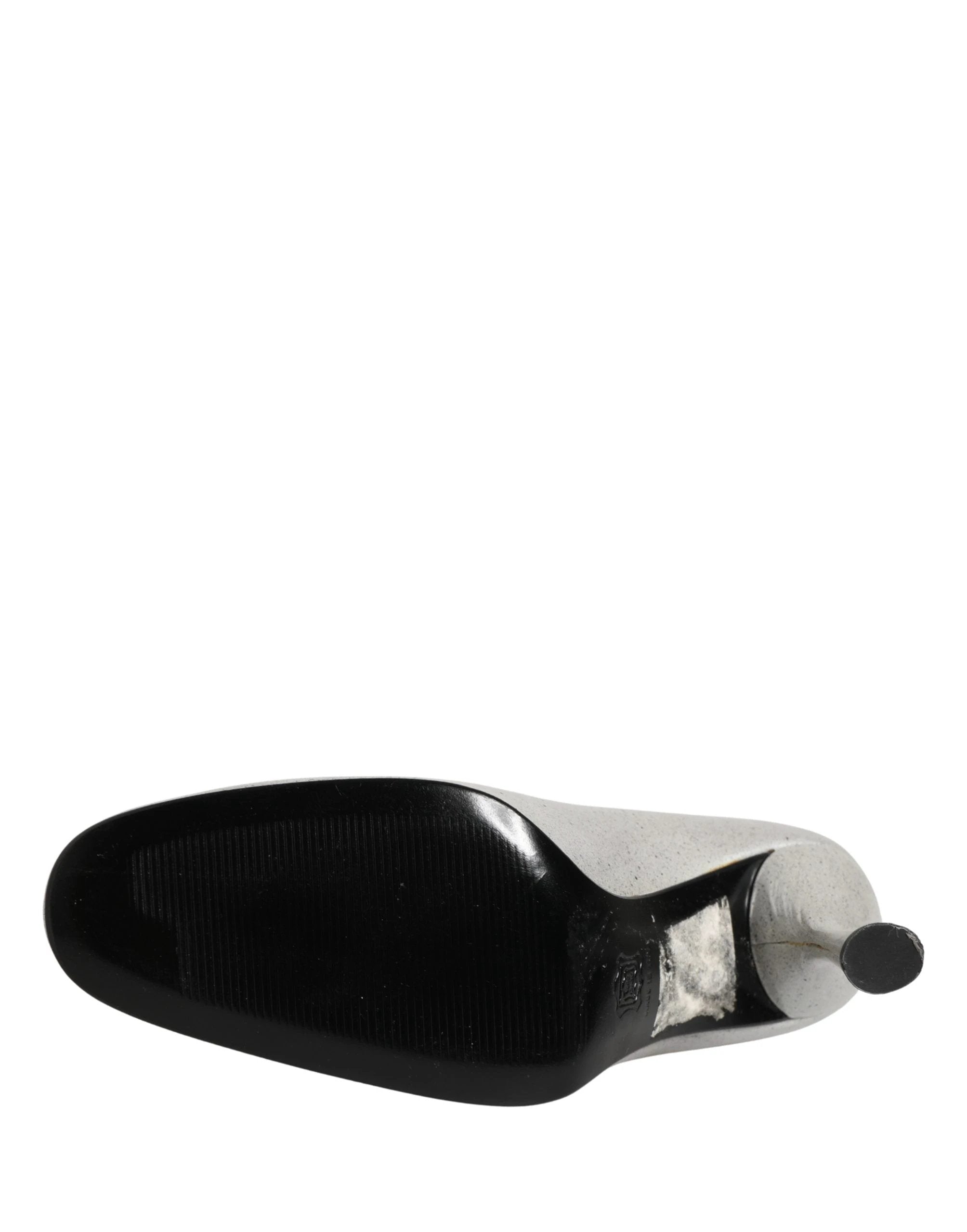 Escarpins Dolce &amp; Gabbana en cuir blanc à talons hauts pour femmes
