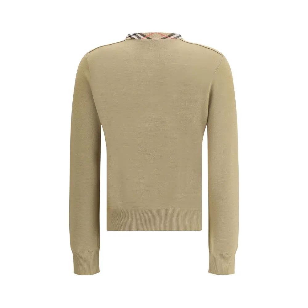 Burberry Brown Wool Cardigan