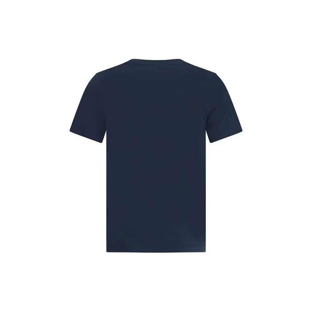 T-shirt en coton bleu Maison Kitsuné