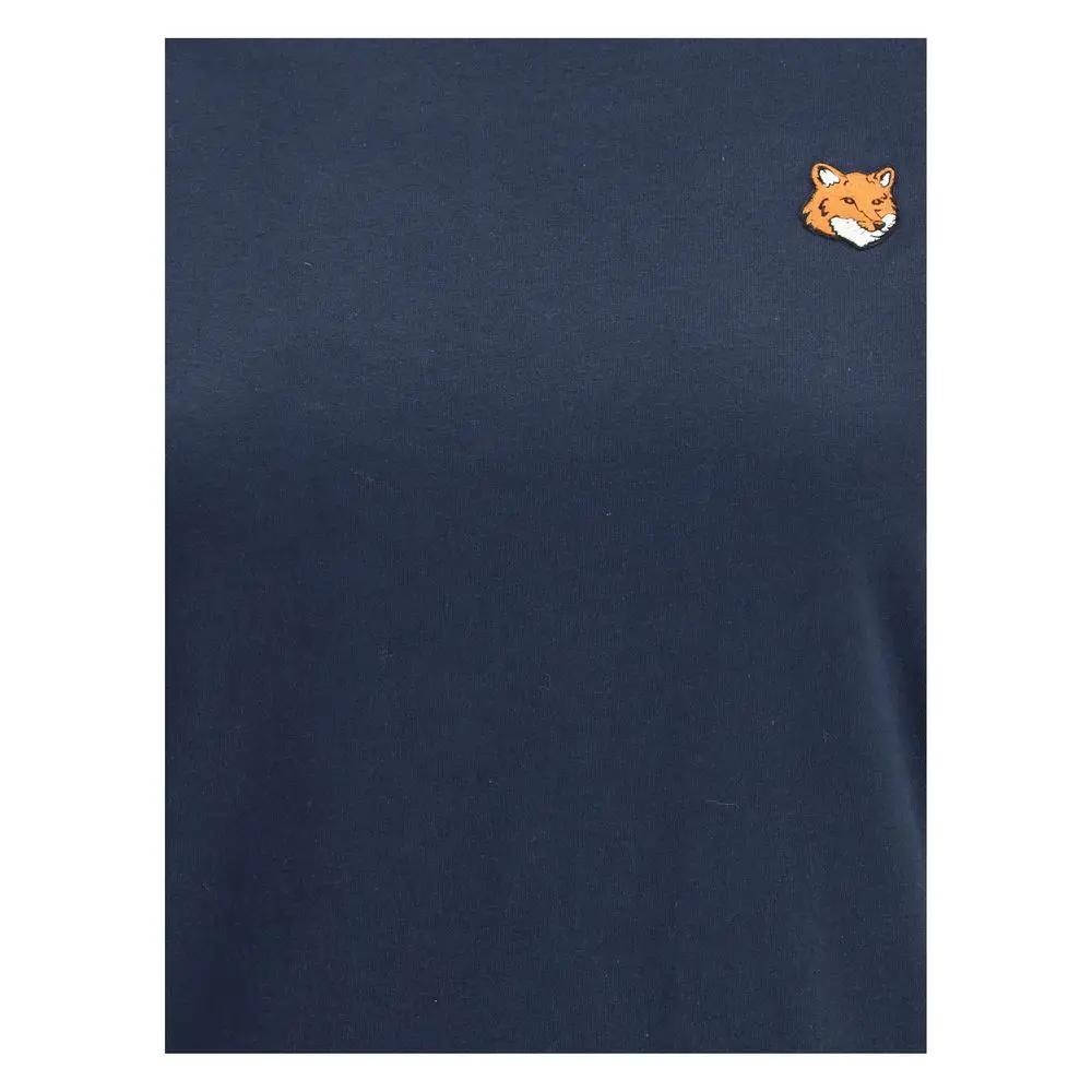 T-shirt en coton bleu Maison Kitsuné