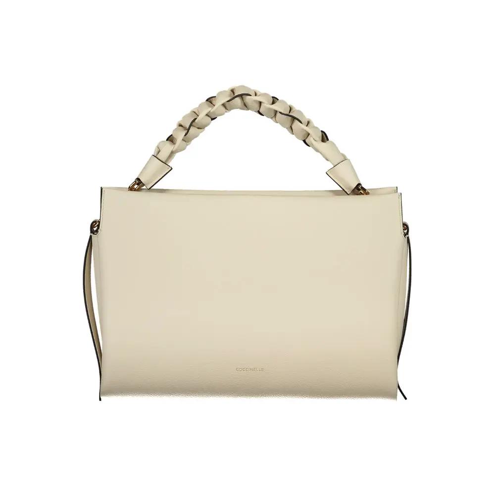 Sac à main femme en cuir blanc Coccinelle
