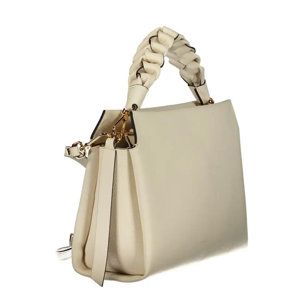 Sac à main femme en cuir blanc Coccinelle