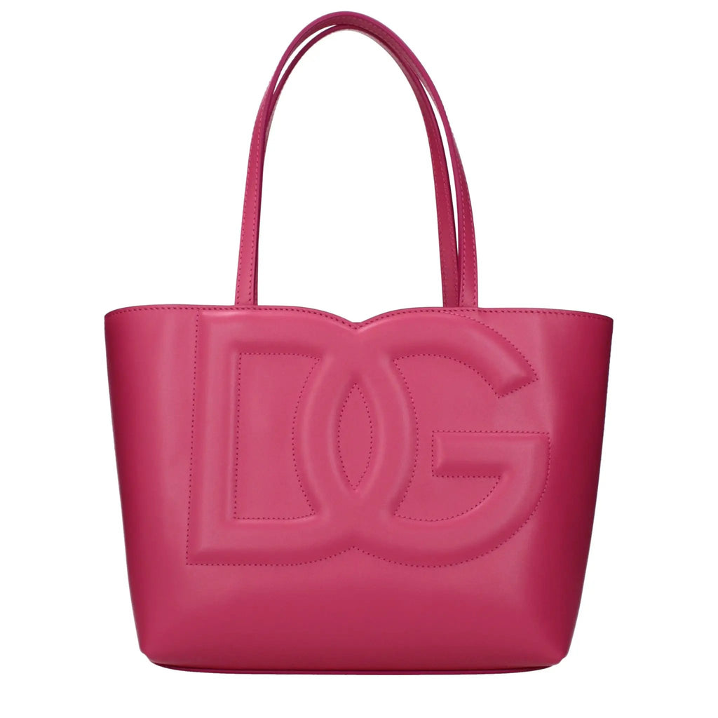 Sac à main en cuir rose Dolce & Gabbana