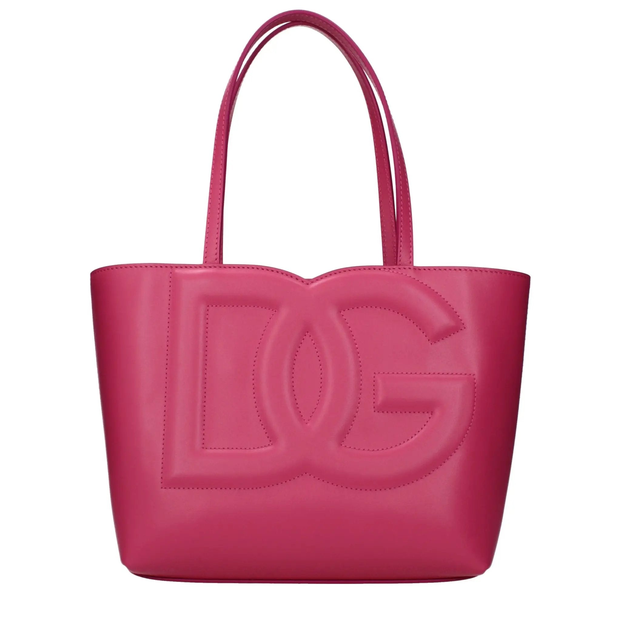 Sac à main en cuir rose Dolce & Gabbana