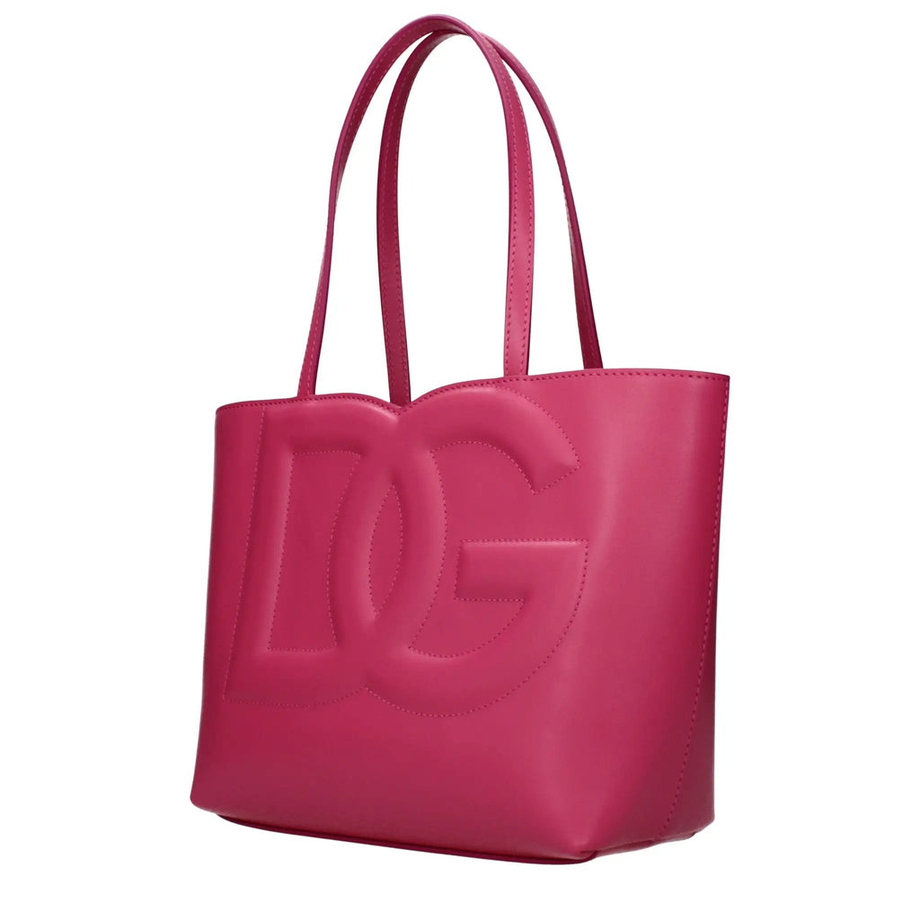 Sac à main en cuir rose Dolce & Gabbana