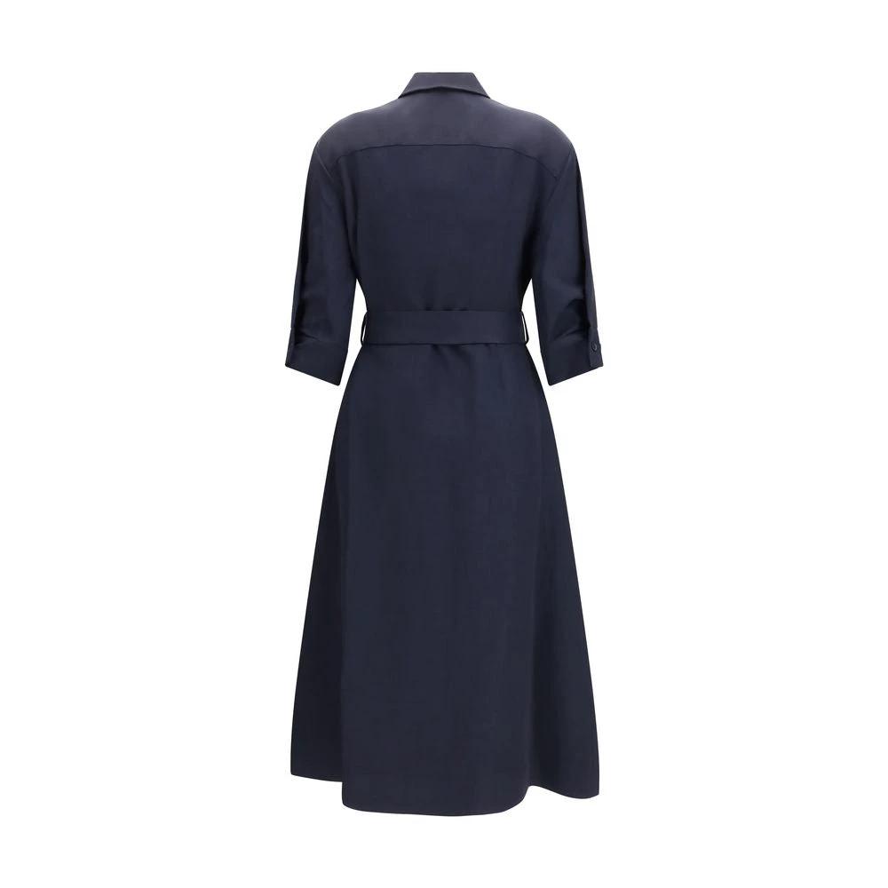 Robe décontractée en viscose bleue PAROSH