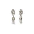 Boucles d'oreilles en métal argenté Alessandra Rich