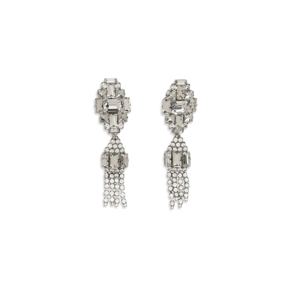 Alessandra Rich Silver Metal Earrings