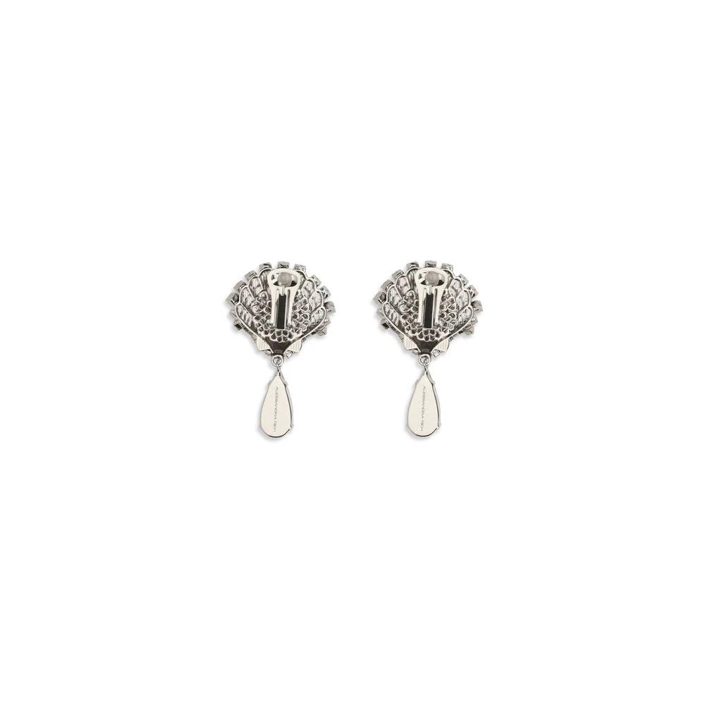 Boucles d'oreilles en métal argenté Alessandra Rich