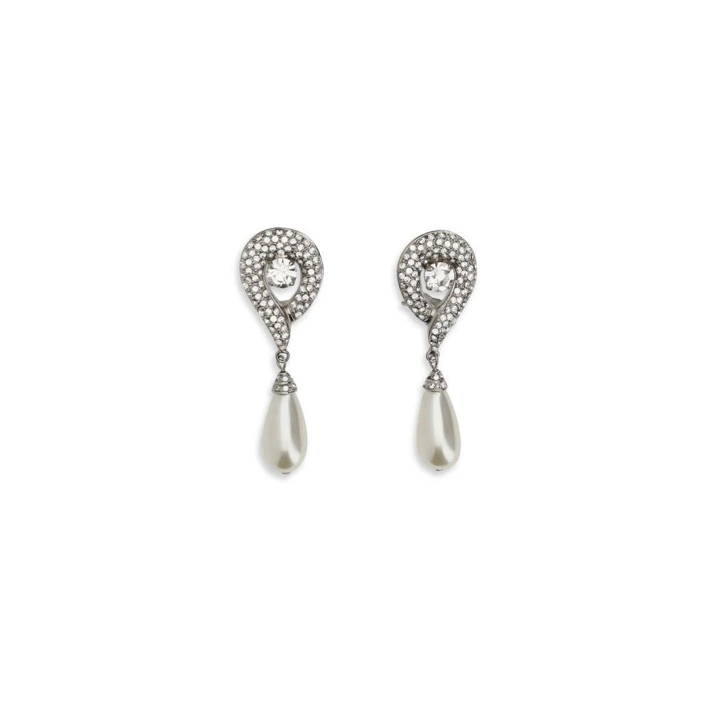 Alessandra Rich Silver Brass Earrings
