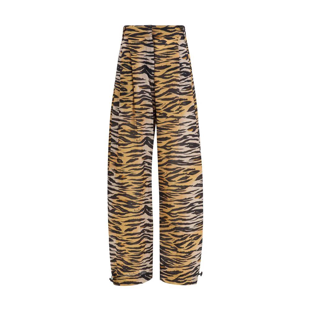 Pantalons en coton multicolores PINKO