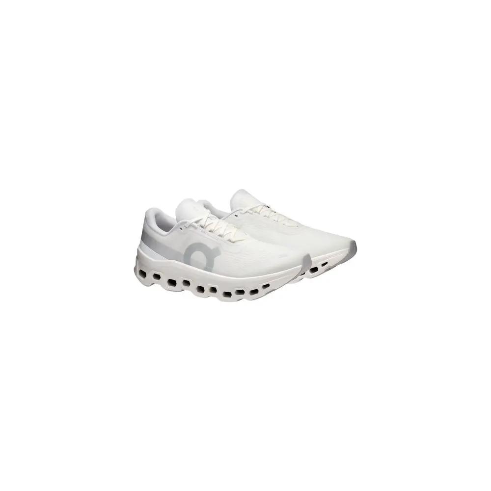 On Running White Recycled Polyester Athletic Sneakers