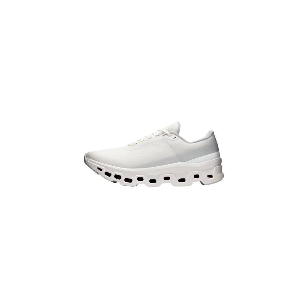 On Running White Recycled Polyester Athletic Sneakers