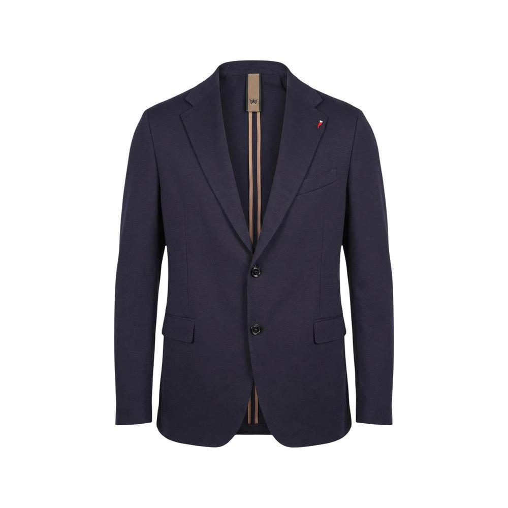 Mulish Blue Cotton Two-Piece Suit