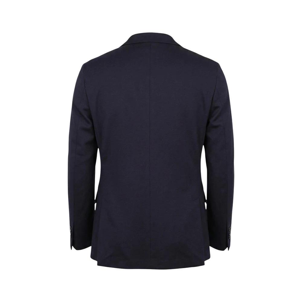Mulish Blue Cotton Two-Piece Suit