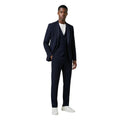 Costume trois pièces en polyester bleu Mulish