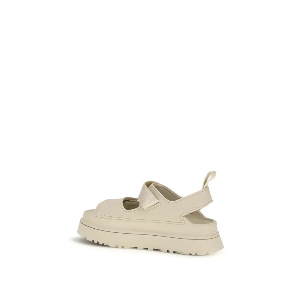 UGG Beige Recycled Polyester Flat Sandals