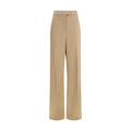 Pantalon habillé en soie beige Valentino