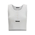 Dolce & Gabbana White Cotton Tank Tops