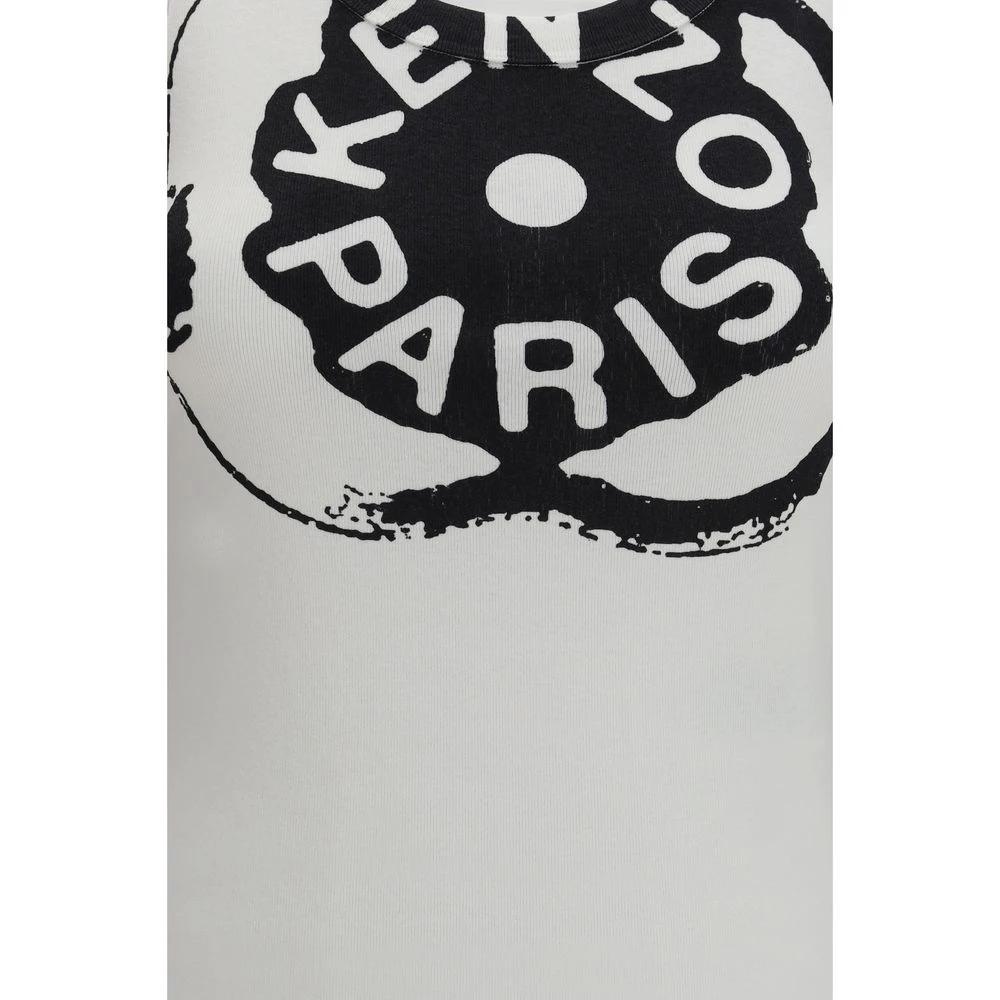Kenzo White Cotton Tank Tops