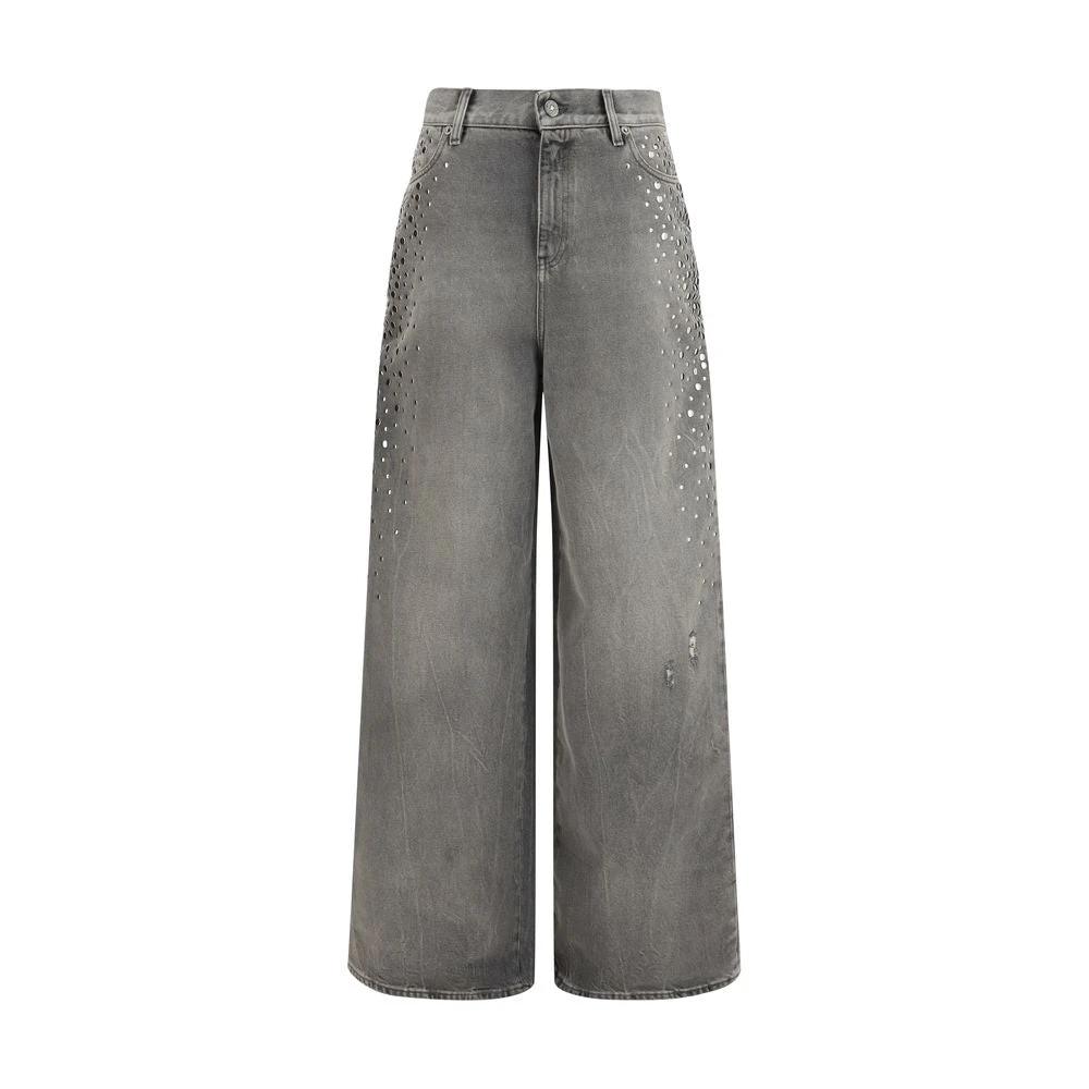 Jean en coton gris Golden Goose