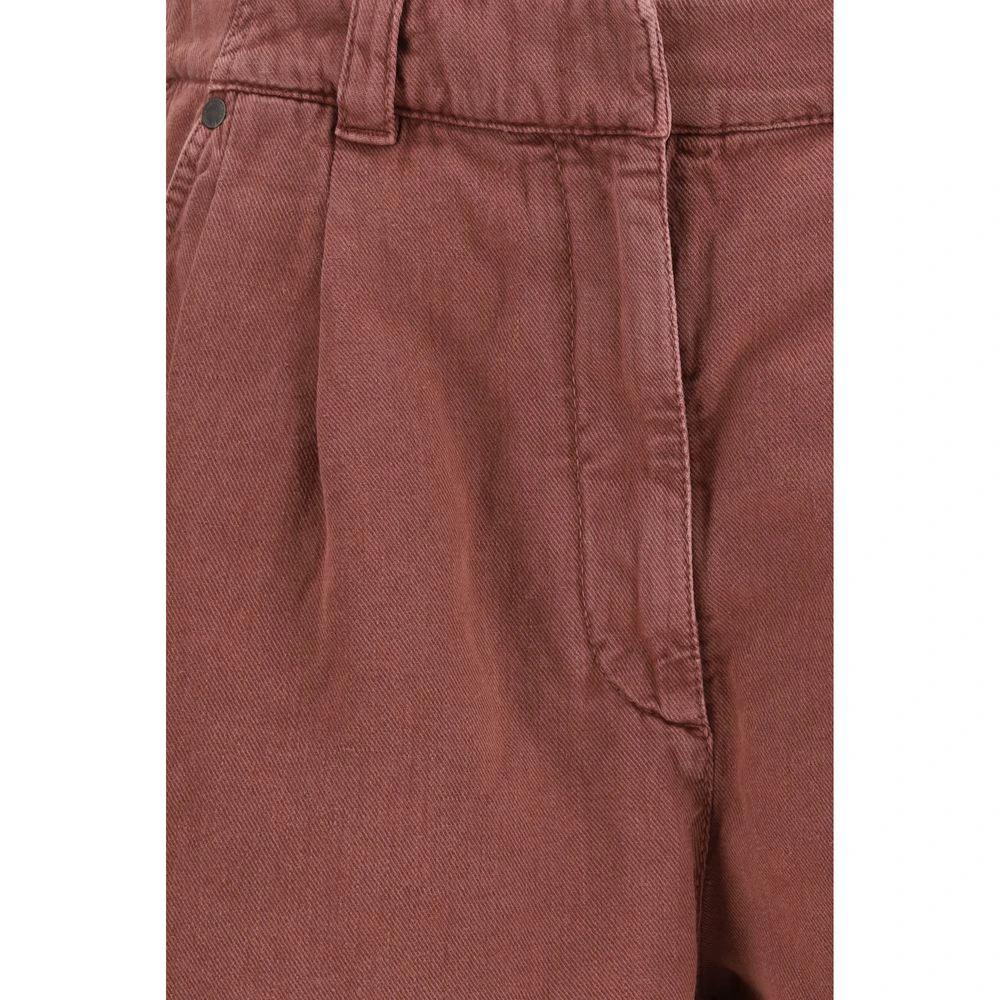 Short bermuda en coton marron Brunello Cucinelli