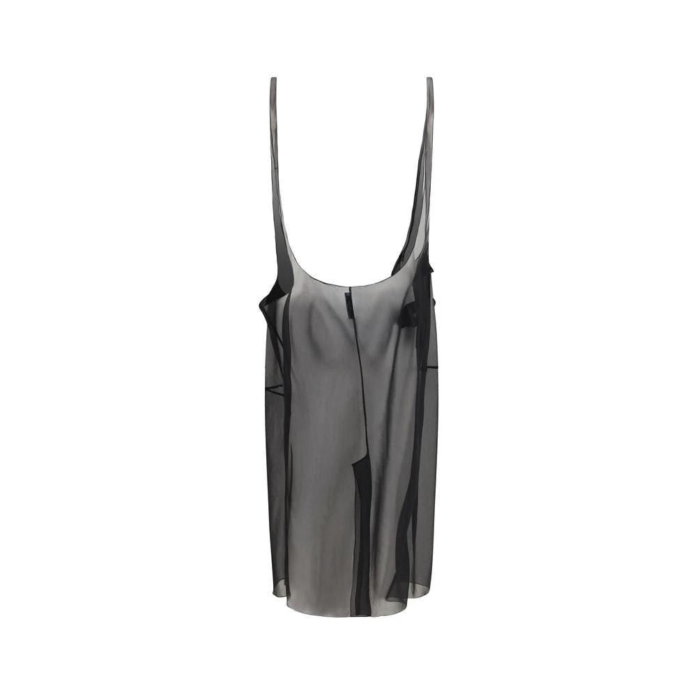 Jupe midi Prada en polyester noir