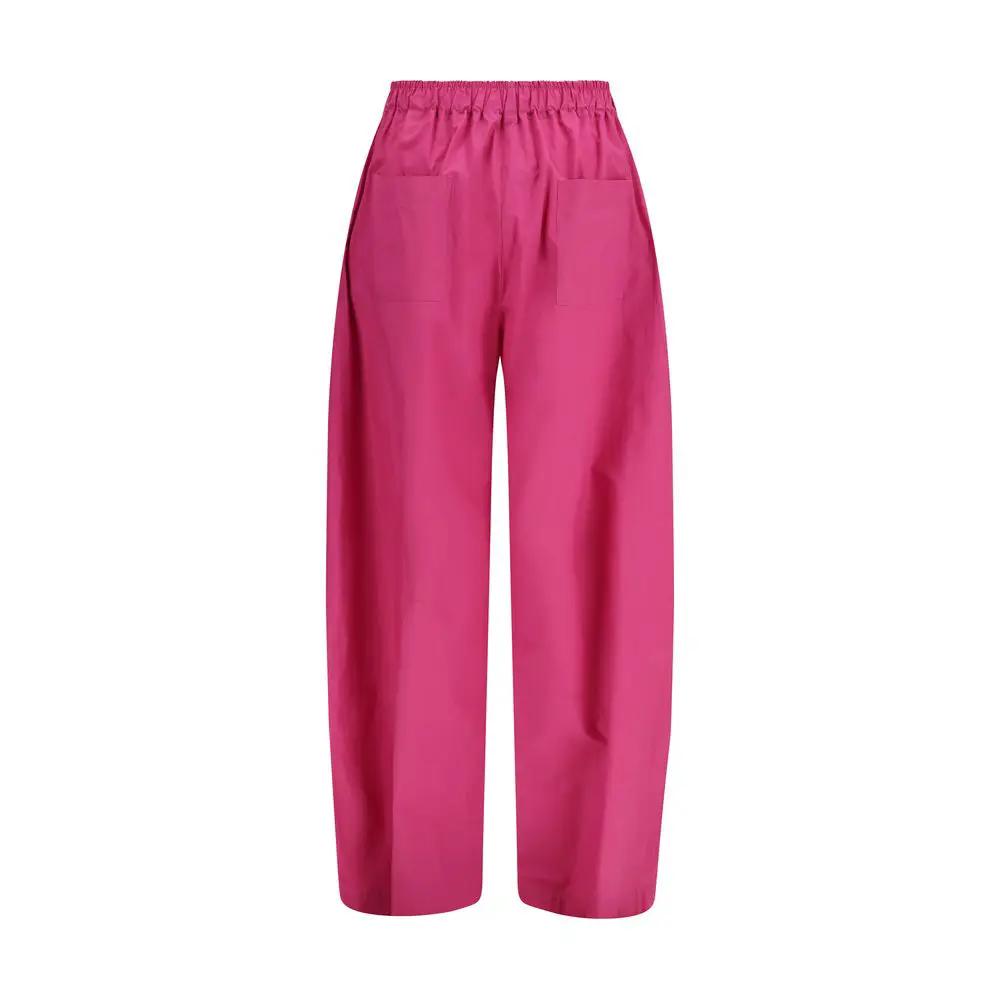 Pantalon décontracté multicolore en lyocell