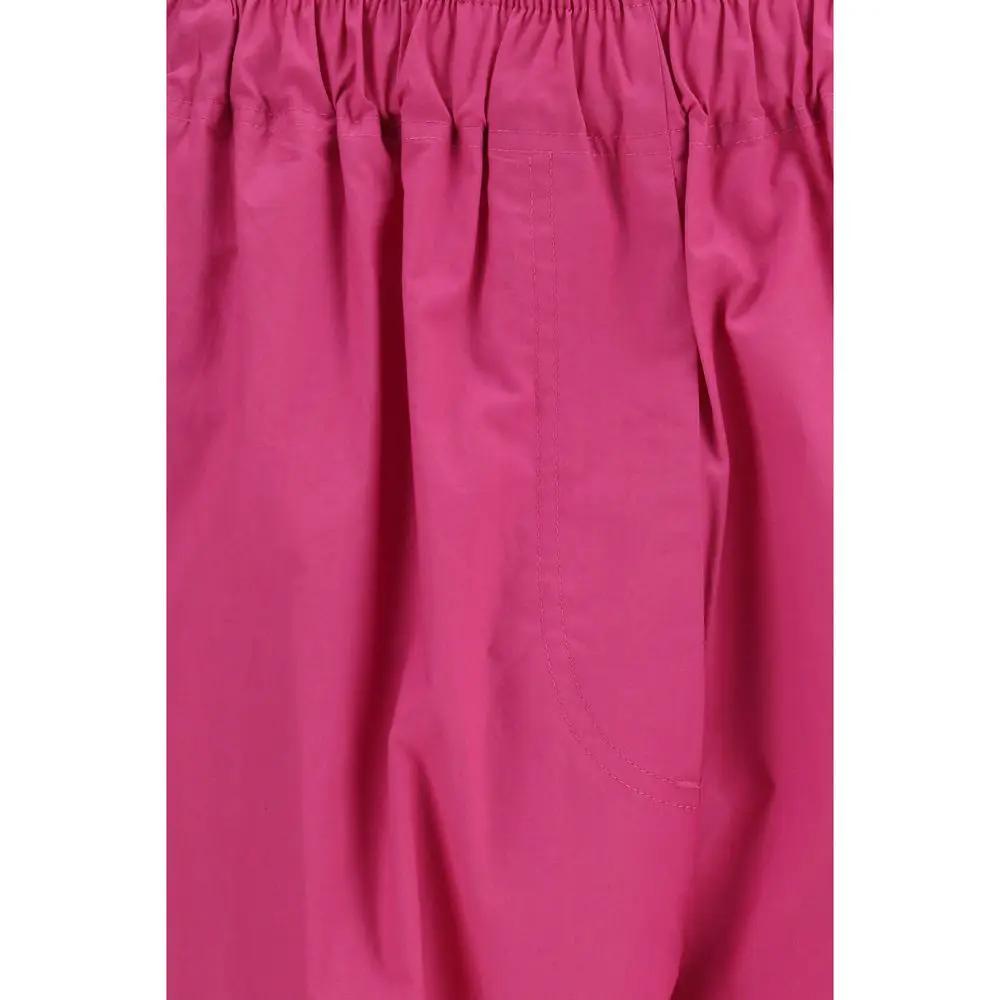 Pantalon décontracté multicolore en lyocell