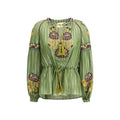 Chemise Valentino en soie à motif bicolore
