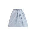 Jupe en taffetas de soie femme – Prada jupe froncée taille élastique