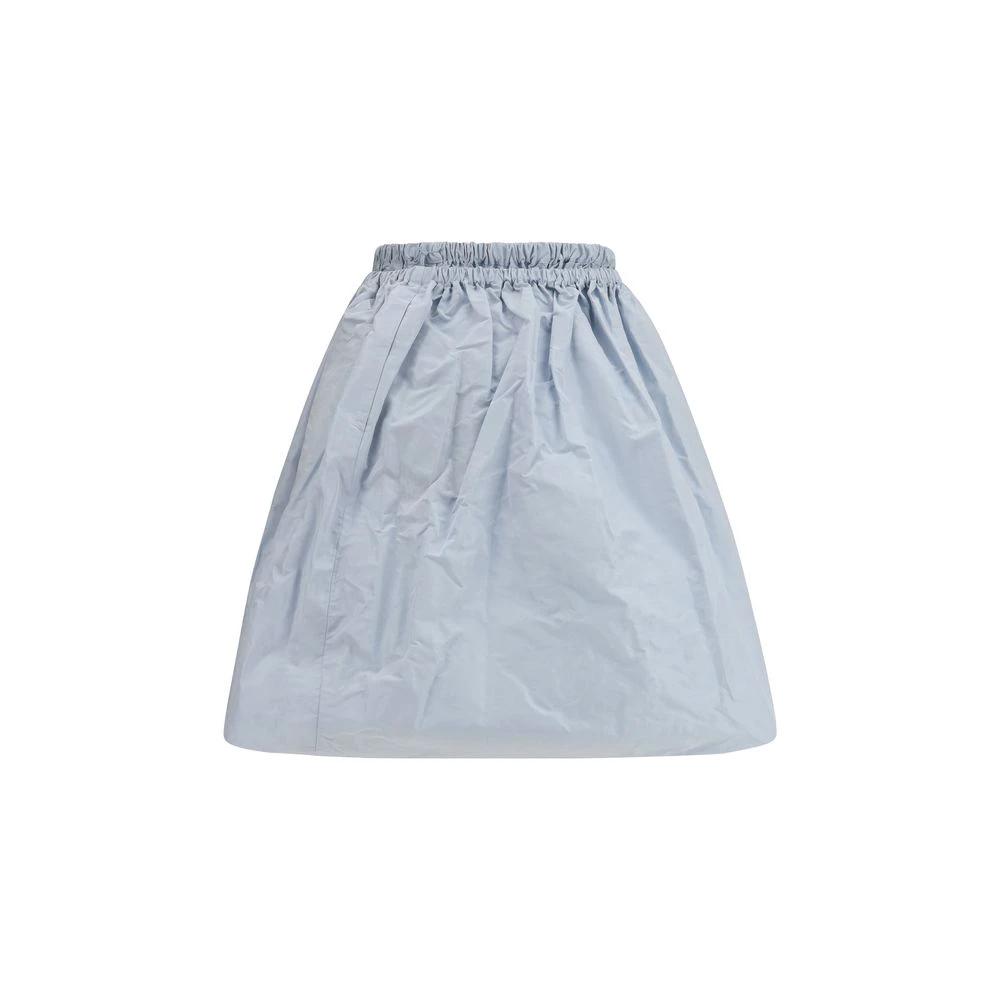 Jupe en taffetas de soie femme – Prada jupe froncée taille élastique