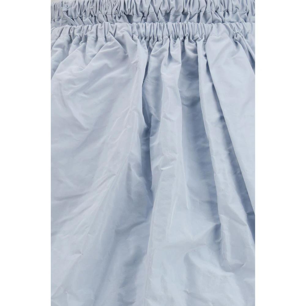 Jupe en taffetas de soie femme – Prada jupe froncée taille élastique