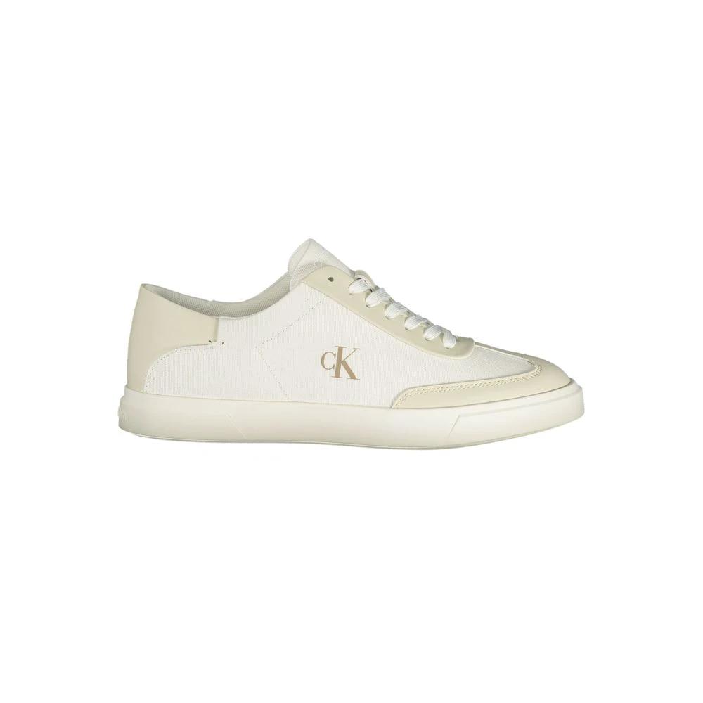 Calvin Klein Baskets Femme Polyester Blanc