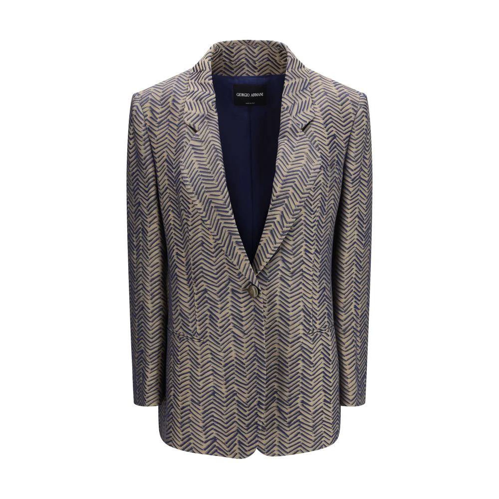 Blazer beige en viscose Giorgio Armani