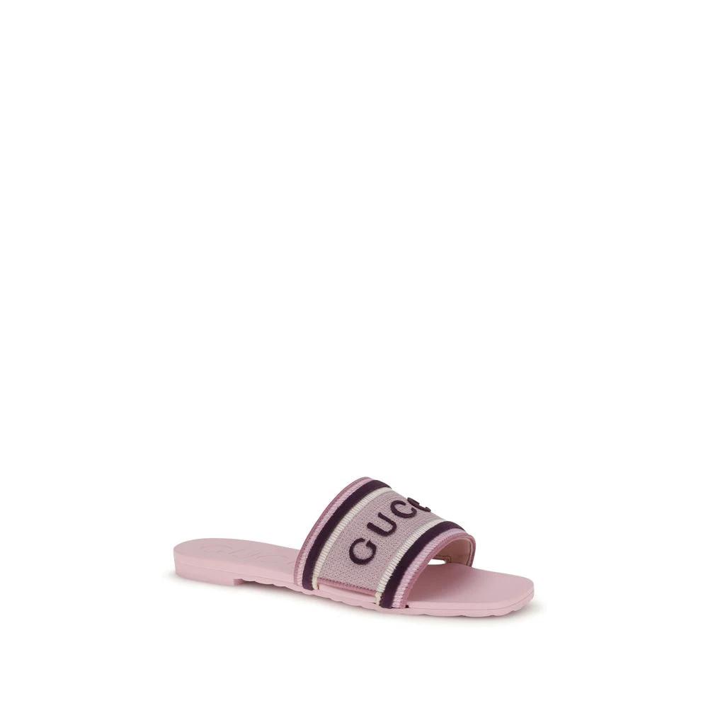 Sandales Gucci multicolores en coton