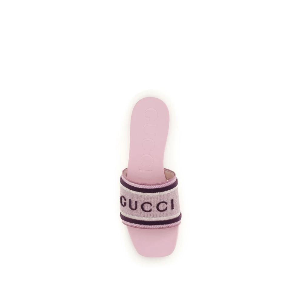 Sandales Gucci multicolores en coton