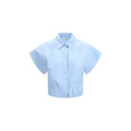 Chemise à Manches Courtes Jacob Cohen Bleue en Viscose