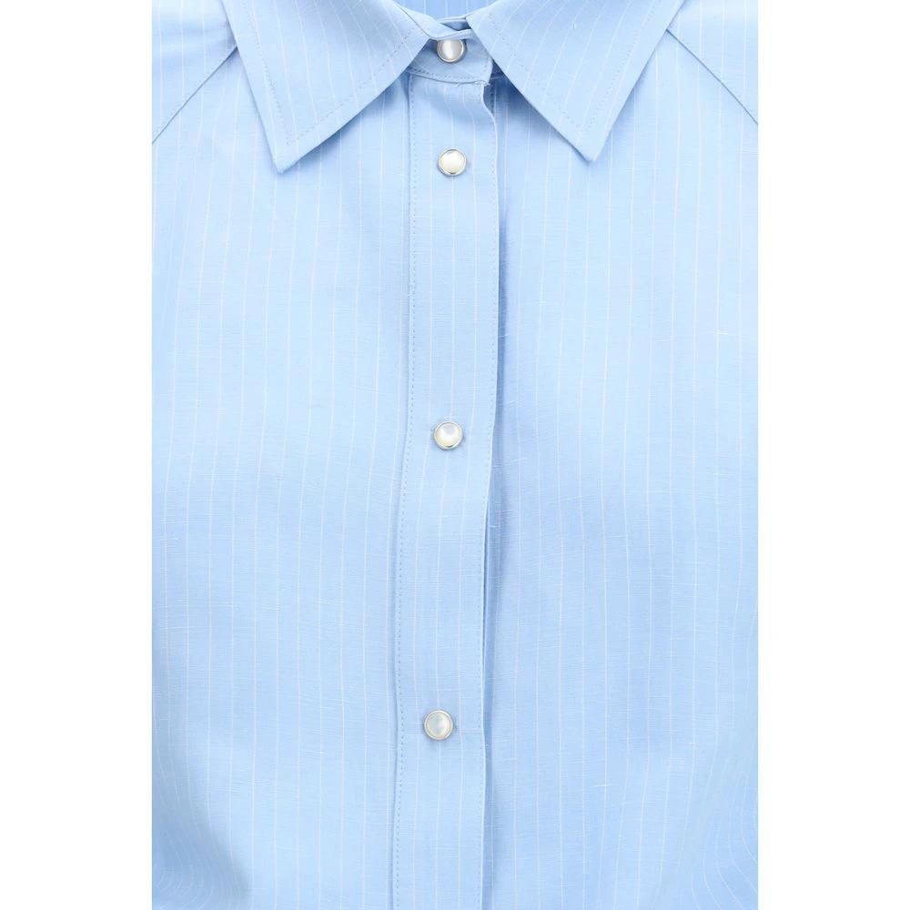 Chemise à Manches Courtes Jacob Cohen Bleue en Viscose