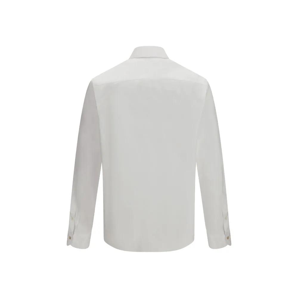 Valentino White Cotton Dress Shirt