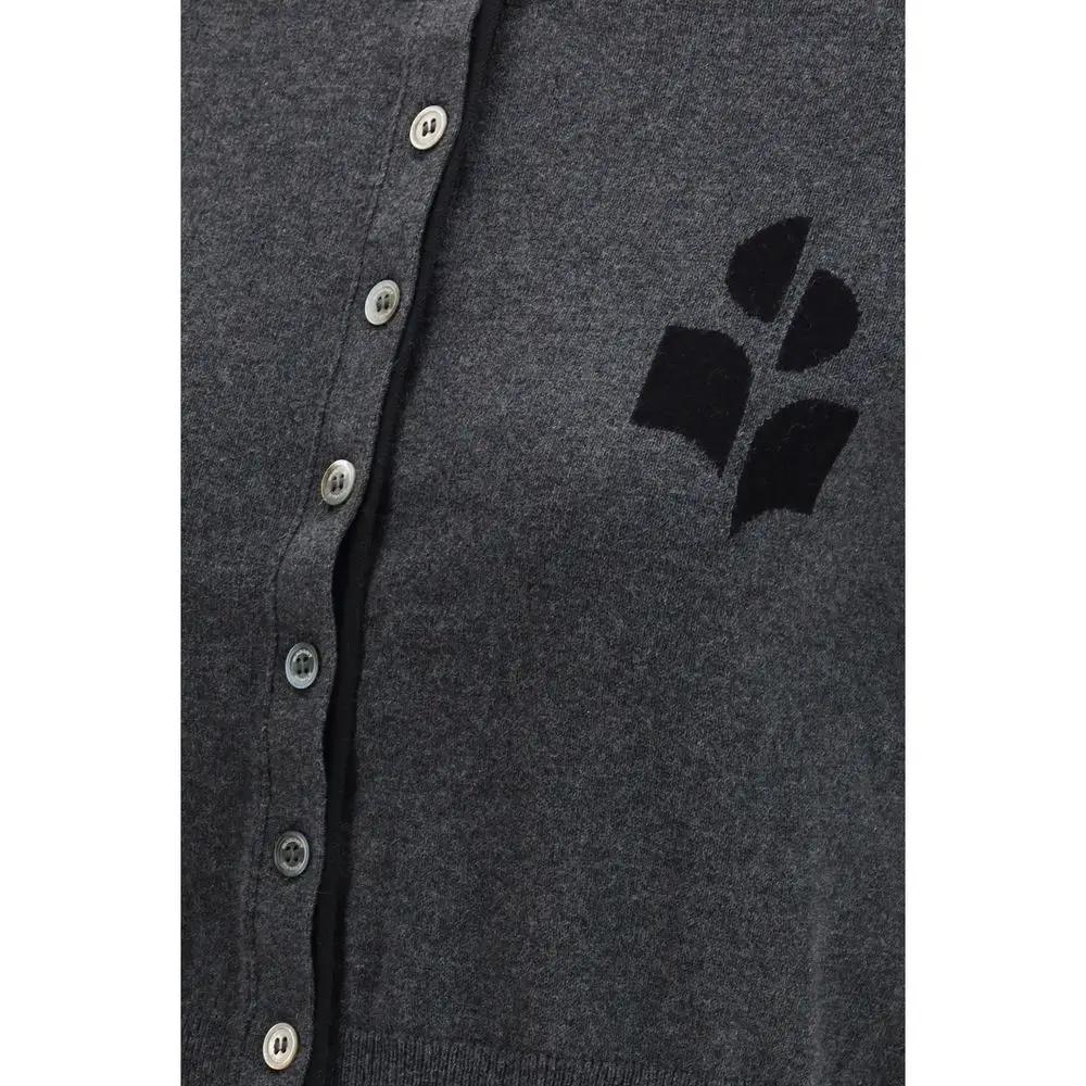 Marant Etoile Gray Cotton Cardigan