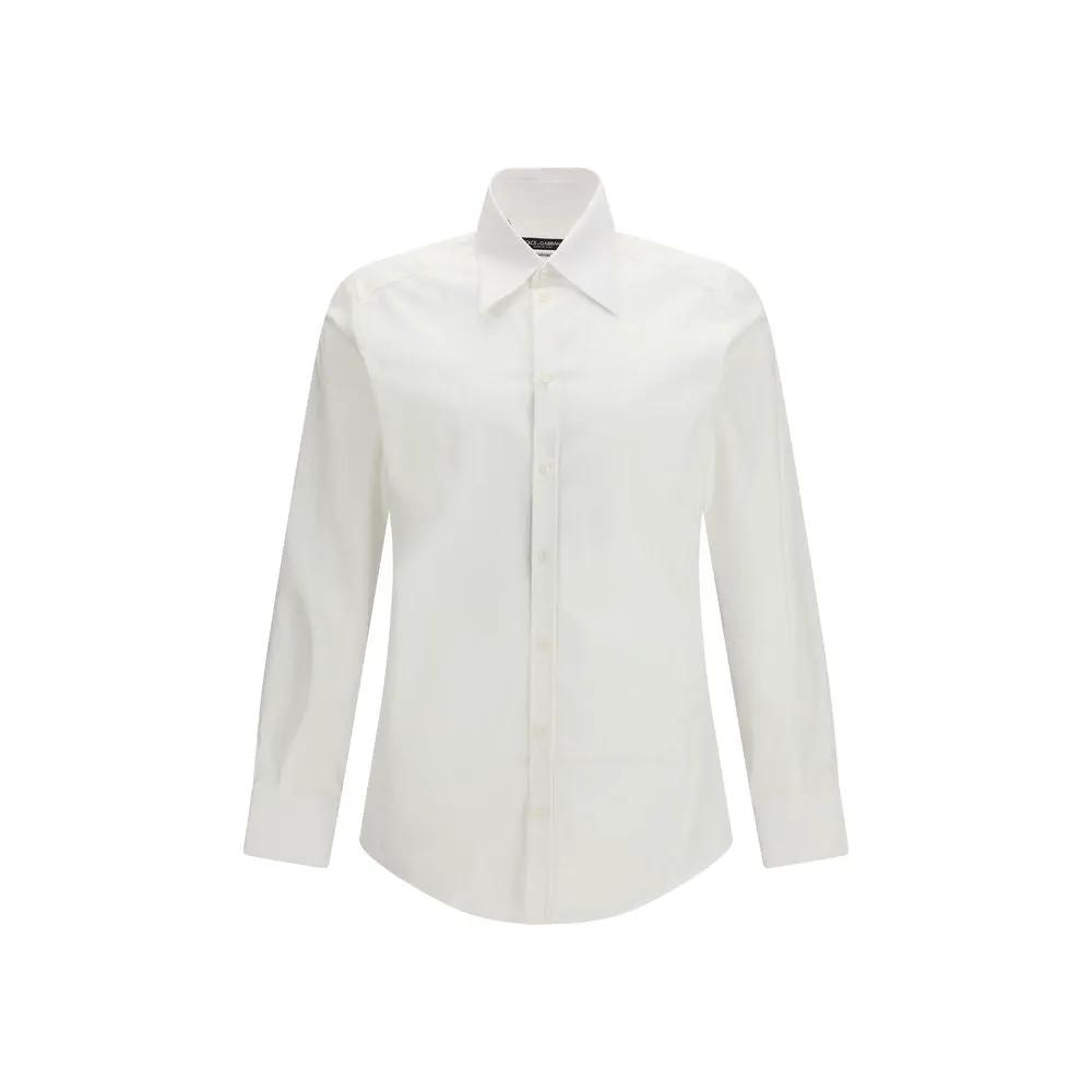 Chemise Dolce & Gabbana en alpaga vicuña blanc