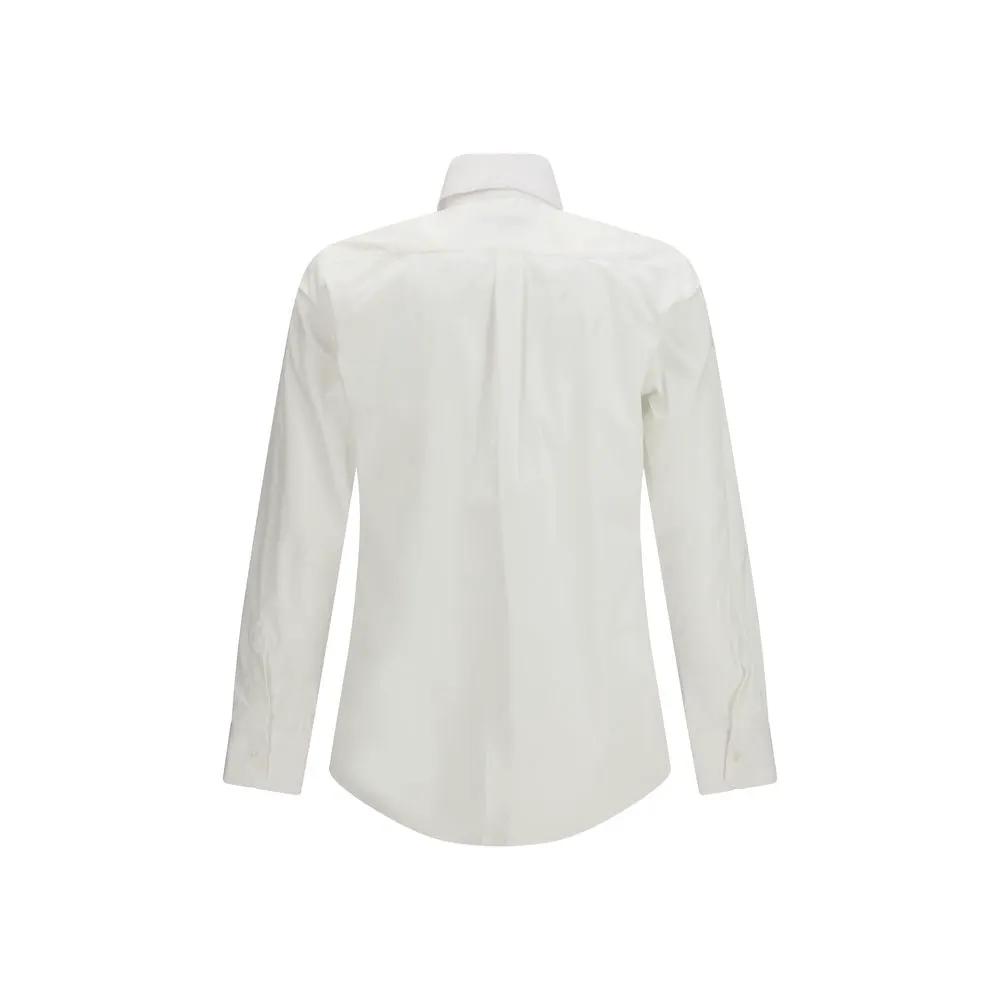 Chemise Dolce & Gabbana en alpaga vicuña blanc