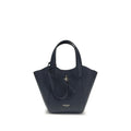 Sac à main Giorgio Armani en cuir de veau bleu Bos Taurus