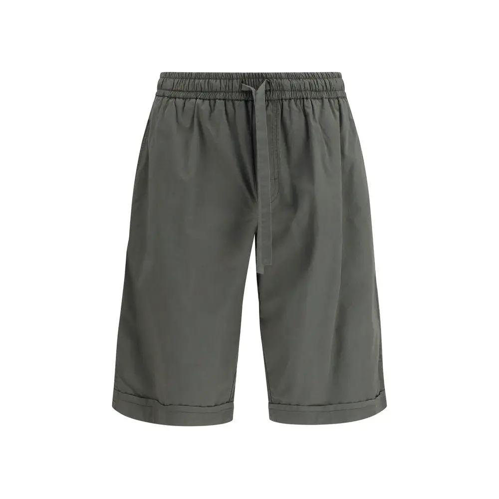 Dolce & Gabbana Gray Cotton Bermuda Shorts