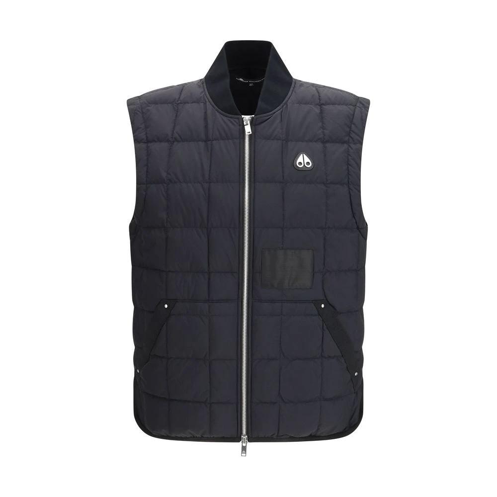 Moose Knuckles Black Nylon Sleveless Jacket