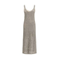 Robe décontractée Brunello Cucinelli en lin gris