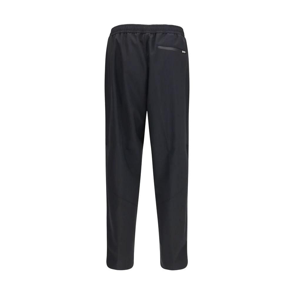 Pantalon décontracté noir en polyester LAMINAR
