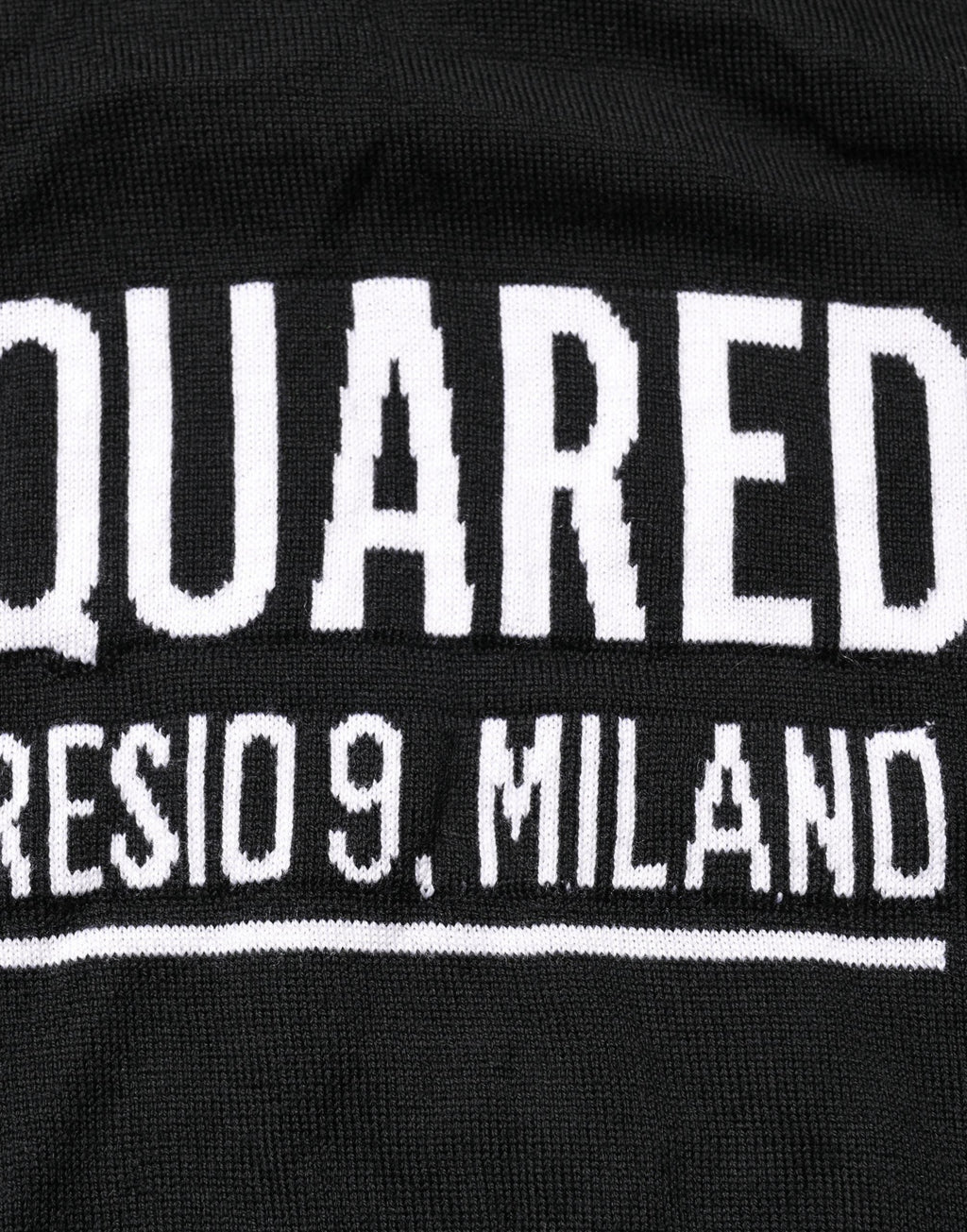 Men’s Black Logo Sweater – Dsquared2 Knitted Crew Neck Pullover