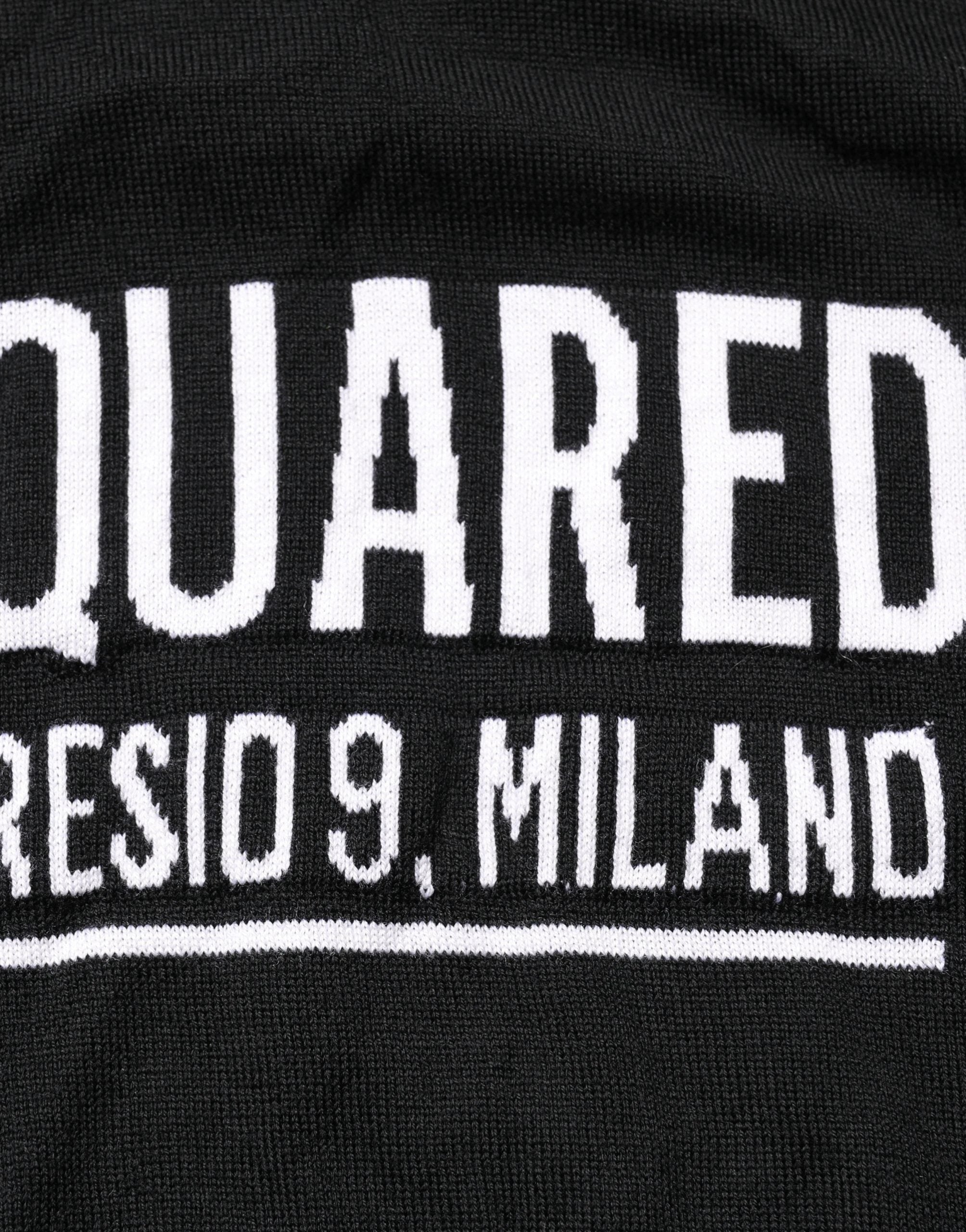 Men’s Black Logo Sweater – Dsquared2 Knitted Crew Neck Pullover